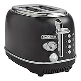 Chef'sChoice Toaster 2 Slice Gourmezza Edelstahl mit 5 Funktionen und 6 Schattierungen, 900 Watt, schwarz