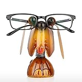 Tooarts Brillenhalter in Form eines Hundes aus Eisen Home Decor für Haus und Büro
