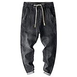 NP Black Jeans für Männer Hosen Taille Harem Hosen Frühling Herbst Herbst Kleidung