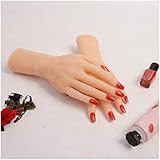 LUCKFY 1 Paar Silikon-Hand weiblich Zeigt Modell - Finger gebogen Werden kann - Mannequin Schmuck Ring Glove Armband Hand Jewerly Anzeige Art Skizze
