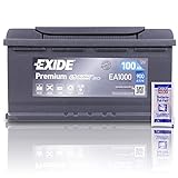 EXIDE EA1000 Premium Carbon Boost Autobatterie12V 100Ah 900A PKW KFZ Starterbatterie Batterie - Ersetzt 85Ah 88Ah 90Ah 92Ah 95Ah + 1x Batteriepolfett