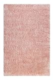 Esprit Home , Moderner Hochflor Teppich - Läufer für Wohnzimmer, Flur, Schlafzimmer , City Glam (133 x 200 cm , rosa)
