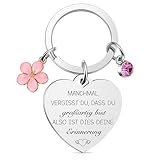 Otuuz Inspirierender Metall Schlüsselanhänger Manchmal Vergisst Du Dass Du Großartig Bist Schlüsselanhänger Mutmacher Geschenk Abschiedsgeschenk Schlüsselanhänger für Frauen (Blumen Stil)