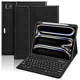 GAOJIE Schutzhülle mit Tastatur für iPad Pro 13 Zoll (M4) 2024, abnehmbare kabellose Tastatur für iPad A2925, A2926, A3007(1)