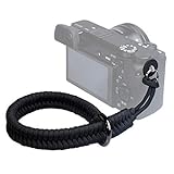 VKO Kamera Handschlaufe Kameragurt Handgelenk-Schlaufe Trageschlaufe geeignet für Nikon/Canon/Sony/Panasonic/Fujifilm/Olympus DSLR SLR oder spiegellosen Kameras (Schwarz)