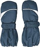 Playshoes Kinder - Unisex 1er Pack warme Winter-Handschuhe mit Klettverschluss Fäustling, Blau (Blau (Marine 11)), 3 ( 4-6 Jahre) (Herstellergröße: 3 ( 4-6 Jahre))