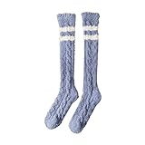 Rpporm Damenfuzige Socken Korallenfleische-Socken Mittelniedlich Home massiv Wadensocken Socken Damen 39-42 Wolle