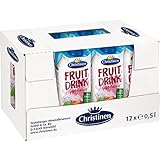 12 Boxen a 500ml Christinen Christinen Fruit Drink Apfel-Cassis ohne Kohlensäure
