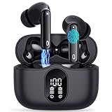 Bluetooth 5.3 Kopfhörer, In Ear Kopfhörer Kabellos HiFi Stereo Sound, Kopfhörer Kabellos Bluetooth mit HD Mikrofon, 40 Std Noise Cancelling Ohrhörer mit LED Anzeige, IP7 Wasserdicht für iOS, Andriod