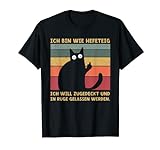 Ich bin wie Hefeteig Katze Katzen Sprüche Faul Müde T-Shirt