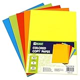 D.RECT Kopierpapier bunt A4 Mix von 5 Farben mit jeweils 20 Blatt