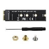 VGOL M.2 NVME SSD Konvertieren Adapter SSD auf NVME Konverter Festplatte Adapterkarte Kompatibel mit MacBook Air Pro Retina 2013-2017 NVME SSD Upgrade Kit für A1465 A1466 A1398