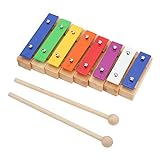 Pädagogisches Klopfklavier, mehrfarbiges 8-Ton-Musikspielzeug Glattes Leichtgewicht für die Rhythmuskultivierung