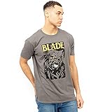 Marvel Herren Blade Stare T-Shirt, anthrazit, M