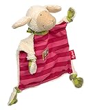 SIGIKID 39383 Schnuffeltuch Schaf Kuscheltuch Mädchen Babyspielzeug empfohlen ab Geburt beige/pink