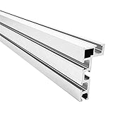 QOTSTEOS 400 mm Gehrungsschiene, 75 Befestigungsvorrichtung, Aluminiumlegierung, Gehrungsschiene, modifizierte Bandsäge, T-Nut, Gehrungsschiene, Holzbearbeitung, Tischsäge für Zaunbefestigung