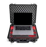 TomCase Wasserdichter Laptop Notebook Koffer/Tasche mit funktionellem Inlay für Apple MacBook Pro 16' (M1+M2) und viel Zubehör | bruchfestes Militär Hardcase | IP67 Outdoor Case (MacBook Pro 16')