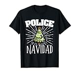 Lustiges Geschenk für Polizei, Navidad, Offizier T-Shirt
