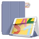 Billionn für iPad 9,7 Zoll Hülle (2018 iPad 6. / 2017 iPad 5. Generation), mit Stifthalter & Auto Schlafen/Wachen, auch passend für iPad Air 2 / iPad Air - Lavendel
