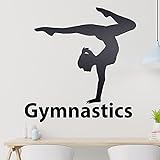 Gymnastics Wandtattoo in 6 Größen - Wandaufkleber Wall Sticker - Dekoration, Küche, Wohnzimmer, Schlafzimmer, Badezimmer