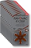 Rayovac Extra 312 Batterien für die Hörgeräte PR41, 312AE, A312, DA312, P312 und PR312H, 60 Stück