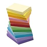 Sinoest Selbstklebende Haftnotizzettel Haftnotizen Sticky Notes in 76 x 76 mm Klebezettel bunt zettel farbig Notizblöcke à 100 Blatt in 12 Farben für Büro Haushalt Studenten (76 x 76)