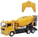 Xbtianxia 2,4 GHz Heavy Metal Construction Toy Mixer Truck Toy mit Lichtern und Sounds Kinderspielzeug Kindergeschenke, Zement -LKW -Ingenieur Truck Channel Construction Toys, (Size : 1battery Pack)