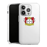DeinDesign Case kompatibel mit Apple iPhone 14 Pro Handyhülle transparent Hülle Bayer 04 Leverkusen Offizielles Lizenzprodukt Logo