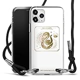 DeinDesign Carry Case kompatibel mit Apple iPhone 11 Pro Max Hülle mit Band Handykette zum Umhängen schwarz Slytherin Harry Potter Offizielles Lizenzprodukt