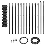 vidaXL Maschendrahtzaun 1x25m Maschendraht Komplettset Gartenzaun Zaunset