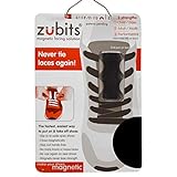 zubits® - Magnetische Schuhbinder/Magnetverschlüsse für Schuhe - Größe #2 Jugendliche und Erwachsene in schwarz
