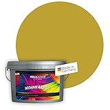 WALLCOVER Colors Wandfarbe Gelb Senfgelb Innen Matt 2,5 L Innenfarbe Tanami 3F | Profi Innenwandfarbe in Premium Qualität | weitere Größen und Farbtöne erhältlich