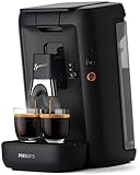 PHILIPS Senseo Maestro Kaffeepadmaschine, Kaffeestärkewahl und Memo-Funktion, 1,2 Liter Wasserbehälter, Grünes Produkt, Farbe: Schwarz (CSA260/65)