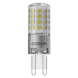 OSRAM Dimmbare LED Pin Lampe mit G9 Sockel, Warmweiss (2700K), 4.4W, Ersatz für herkömmliche 40W-Lampe