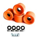 Ywmsfl 4 Stück 78A Longboards mit Kugellager, Rollschuhlaufen, Skateboard-Rad, weich für bessere Leistung