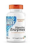 Doctor's Best, Digestive Enzymes ( Verdauungsenzyme ), 90 vegetarische Kapseln, Enzym-Mix, Laborgeprüft, Glutenfrei, Sojafrei, Ohne Gentechnik