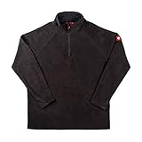 Engelbert Strauss Herren Fleecepullover Troyer dryplexx Micro, Farbe:schwarz, Größe:L