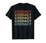 Alphabetisierung Jahrgang Retro Internationaler Alphabetisierungstag T-Shirt