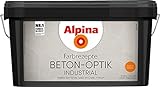 Alpina Farbrezepte Beton-Optik Industrial, Struktur-Farbe für cooles Beton-Design, Hellgrau oder Grau (Hellgrau)