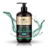 Argan Deluxe Haarwachstums-Shampoo für Männer in Friseur-Qualität 300 ml - stoppt Haarausfall & regt Volumen an - mit Koffein, Arganöl & Ingwerextrakt