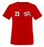 EM 2016 - Trikot - EM 2016 - Schweiz - 23 - Kinder T-Shirt - Rot/Weiss Gr. 134-146