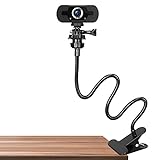 CHANONE 23 Zoll Webcam Ständer - Flexibler Schwanenhalsständer für die Tischmontage für Logitech Webcam Streaming Leuchten