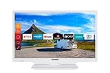 Telefunken XF22G501V-W 55 cm (22 Zoll) Fernseher (Full HD, Triple Tuner, Smart TV, 12 V, Works with Alexa) [Modelljahr 2021]