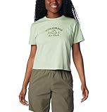 Columbia North Cascades Cropped-T-Shirt für Damen, Salbeiblatt/Outdoor-Club, Größe XS