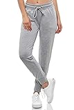 Smith & Solo Women's Jogging Bottoms - Sports Trousers Women Cotton | Sweatpants Slim Fit Casual Trousers Long | Training Trousers Fitness High Waist - Jogger Running Trousers Modern - Grey - Small