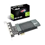 ASUS NVIDIA GeForce GT 710 Grafikkarte (PCIe 2.0, 2GB GDDR5 Speicher, 4X HDMI-Ports, Single-Slot Design, Passive Kühlung)