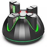 Jelava 4x1300mAh Xbox Controller Akku, Kompatibel mit Xbox Series X,Xbox Series S,Xbox One,Xbox One X/S/Elite Controller, Xbox Akku Kit mit Ladestation & USB C Kabel