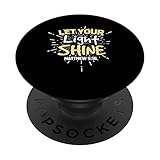 Let Your Light Shine Matthew 5:16 Christian PopSockets mit austauschbarem PopGrip