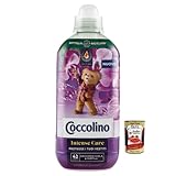 Coccolino Orchidea Viola e Mirtilli Intense Care Konzentrierter Weichspüler, Lila Orchidee und Blaubeeren, 42 Wäschen, 980ml + Italian Gourmet Polpa di Pomodoro 400g Dose