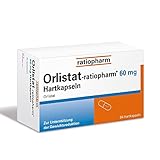 Orlistat-ratiopharm® 60 mg Hartkapseln: Unterstützt die Gewichtsabnahme bei Übergewicht ab einem BMI von mindestens 28. 84 Hartkapseln